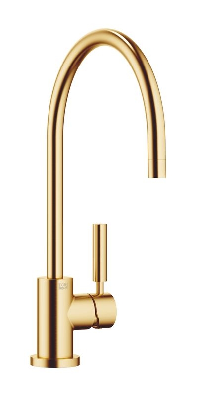 Dornbracht Tara Classic single lever mixer, high pressure, brushed brass, 33815888-28