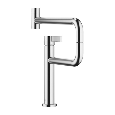 Dornbracht Tara Ultra Pivot single lever mixer, high pressure, brushed chrome, 33845875-93