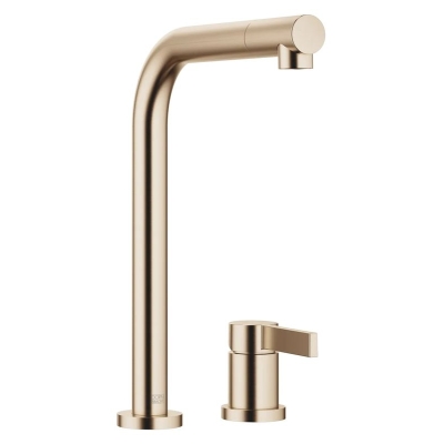 Dornbracht Elio ühe hoovaga mikser, kahe auguga mikser, kõrgsurve, harjatud šampanja, 32800790-46