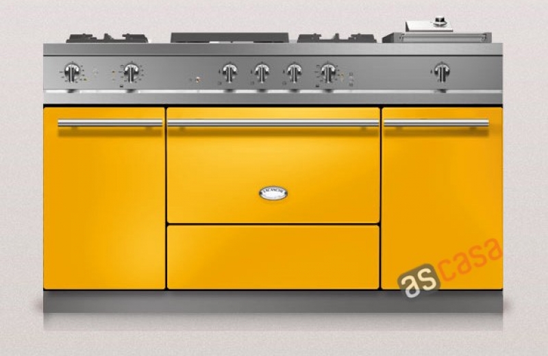 Lacanche Citeaux Modern, cooking station, 150.5 cm, color Provence Yellow, with 5 year guarantee!