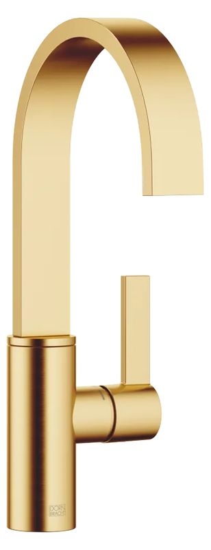 Dornbracht MEM BAR TAP single lever mixer, high pressure, brushed brass (23kt gold), 33805682-28