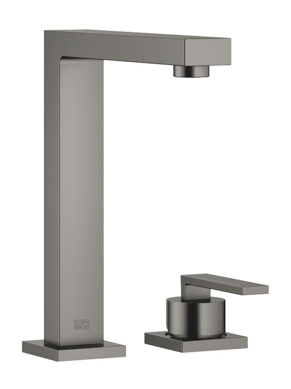 Dornbracht Lot single lever mixer Bar Tap, two-hole mixer with individual rosettes, high pressure, dark platinum brushed, 32805680-99