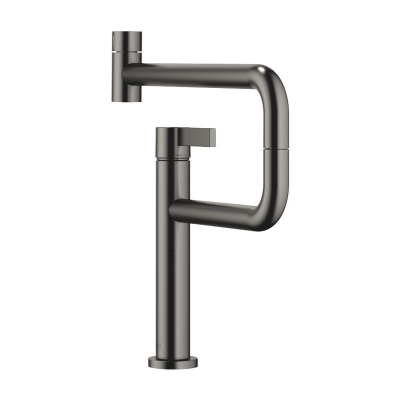 Dornbracht Tara Ultra Pivot single lever mixer, high pressure, dark platinum brushed, 33845875-99