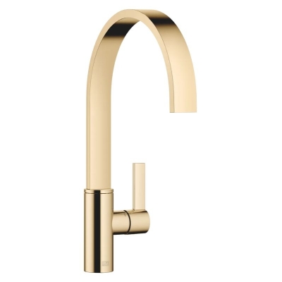 Dornbracht MEM single lever mixer, high pressure, brass (23kt gold), 33815682-09