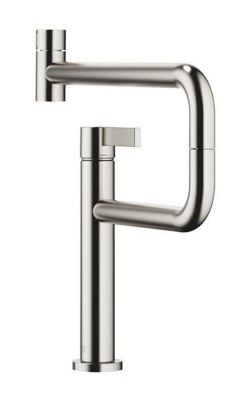 Dornbracht Tara Ultra Pivot single lever mixer, high pressure, brushed platinum, 33845875-06