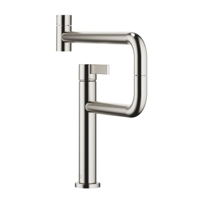Dornbracht Tara Ultra Pivot single lever mixer, high pressure, brushed platinum, 33845875-06