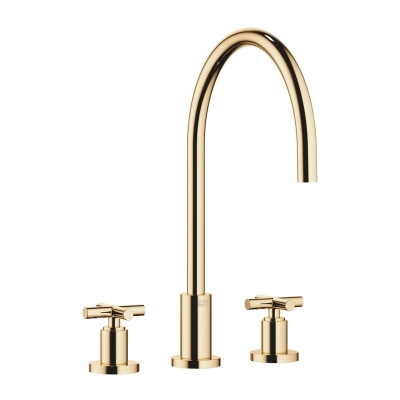 Dornbracht Tara three-hole battery, high pressure, brass, 20815892-09