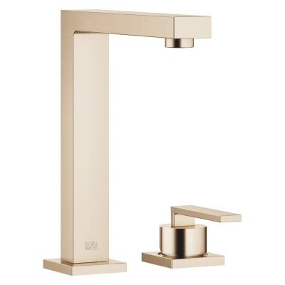 Dornbracht Lot single lever mixer Bar Tap, two-hole mixer with individual rosettes, high pressure, brushed champagne, 32805680-46