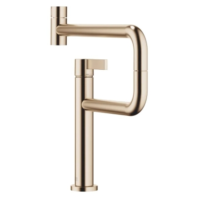Dornbracht Tara Ultra Pivot single lever mixer, high pressure, brushed champagne (22kt gold), 33845875-46