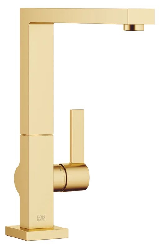 Dornbracht LOT single lever mixer, high pressure, brushed brass (23kt gold), 33800680-28