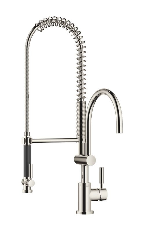 Dornbracht Tara Classic single lever mixer with pendulum shower professional, high pressure, platinum, 33880888-08
