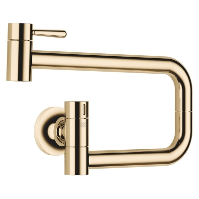 Dornbracht VAIA POT FILLER cold water valve, high pressure, brass (23kt gold), 30805809-09