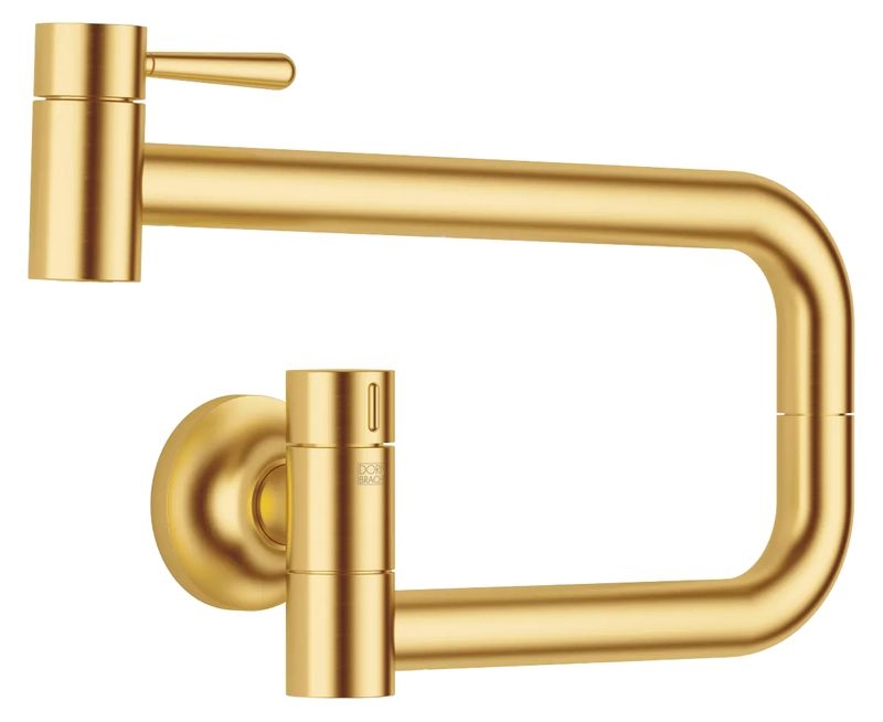 Dornbracht VAIA POT FILLER cold water valve, high pressure, brushed brass (23kt gold), 30805809-28