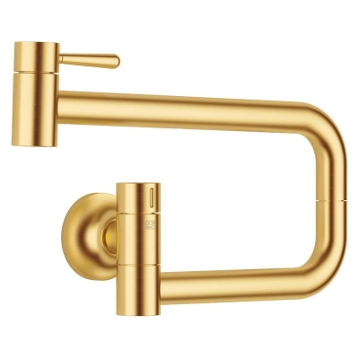 Dornbracht VAIA POT FILLER cold water valve, high pressure, brushed brass (23kt gold), 30805809-28