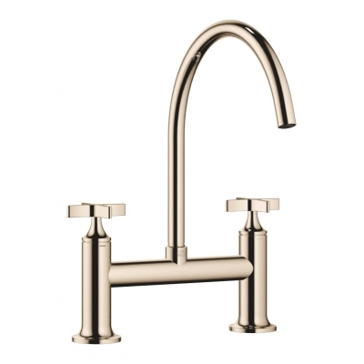 Dornbracht VAIA two-hole bridge mixer for sink/professional shower - Champagne, 19825809-47