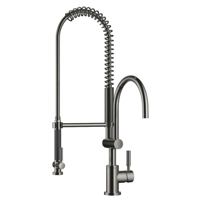 Dornbracht Tara Classic single lever mixer with pendulum shower professional, high pressure, dark chrome, 33880888-19