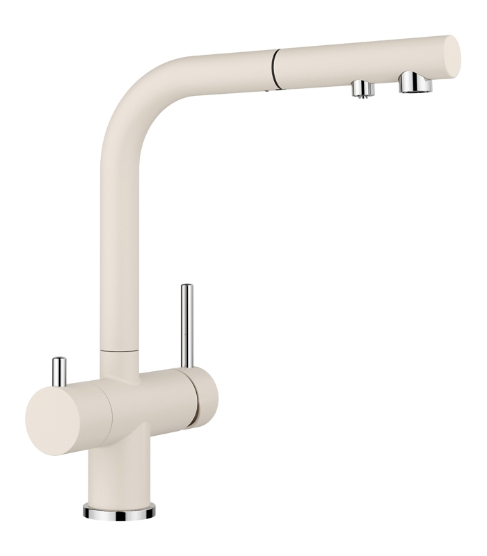 Blanco Fontas-S II, high-pressure pull-out hose shower, Silgranit look, soft white, 526947