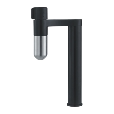 Автономный однорычажный смеситель Franke Vital с фильтром, фиксированный излив высокого давления, индустриальный черный/под нержавеющую сталь, 120.0621.311