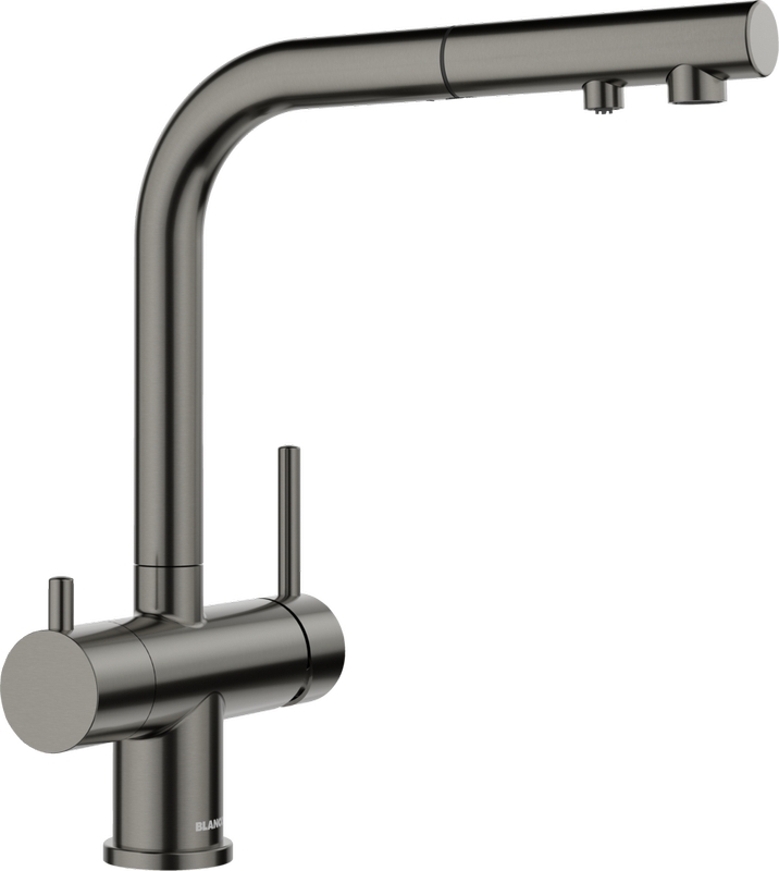 Blanco Fontas-S II, high-pressure pull-out hose shower, PVD satin dark steel, 527737