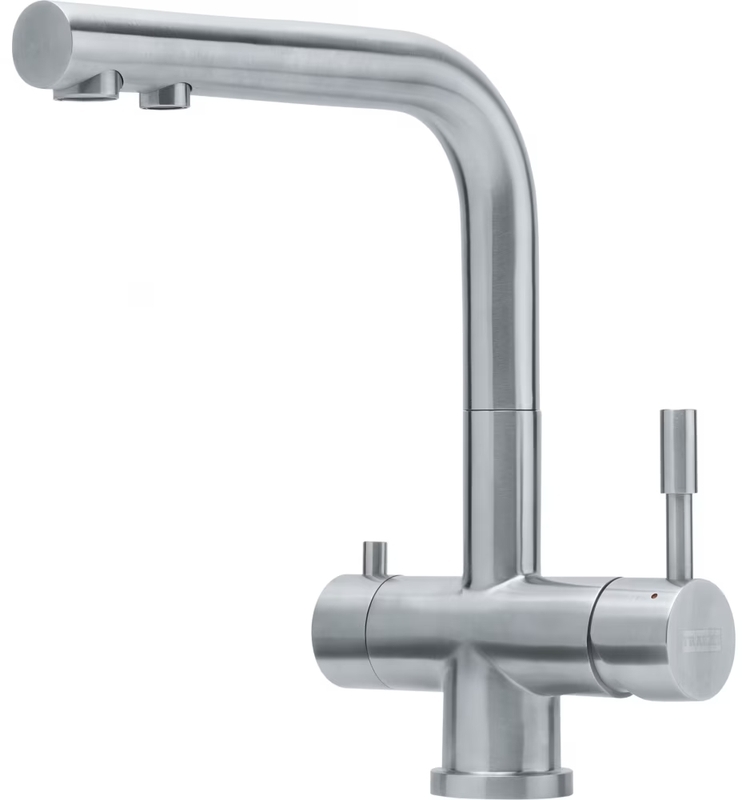 Franke Clear Water L fixed spout single lever mixer, high pressure, solid stainless steel, 160.0705.404