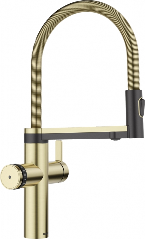 Blanco Choice Icona, high pressure fixed spout, PVD satin gold, 527658