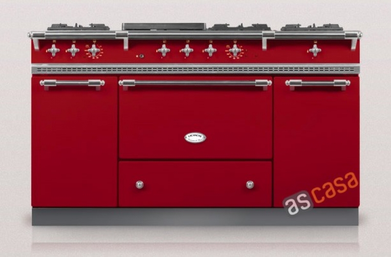 Lacanche Citeaux Classic, cooking station, 150.5 cm, color cherry red, with 5 year guarantee!