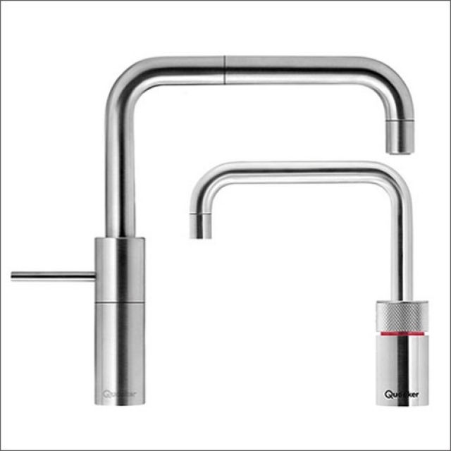 Quooker Nordic Square Twintaps, COMBI, блестящий хром, 22NSCHRTT, ГАРАНТИЯ 7 ЛЕТ