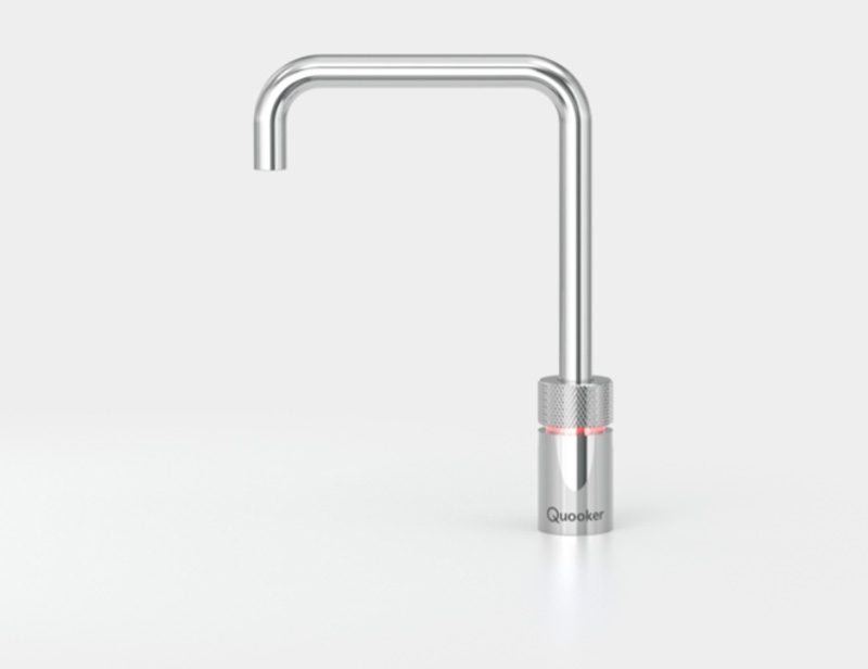 Quooker Nordic Square single tap, PRO3-VAQ and Cube *incl. FILTER*, shiny chrome plated, 7 YEAR WARRANTY, 3N SCREW