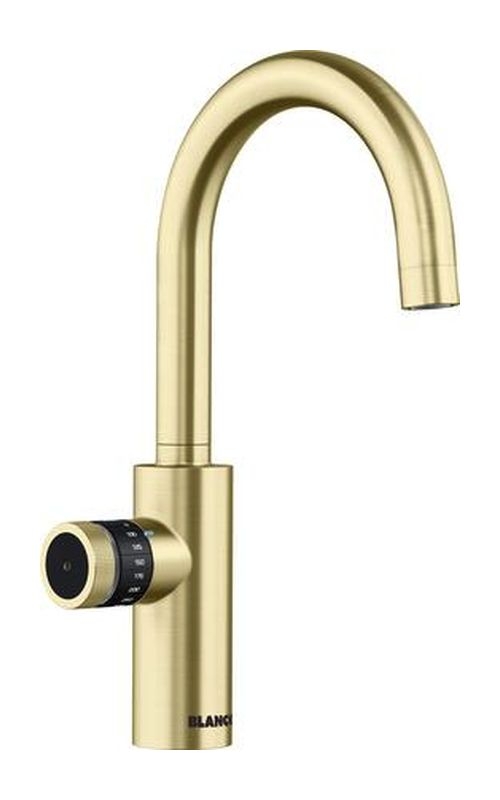 Blanco Evol Mono Hot &amp; Filter, high pressure fixed spout, satin gold, 527431