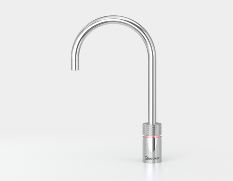 Quooker Nordic Round single tap, COMBI and Cube *incl. FILTER*, shiny chrome plated, 7 YEAR WARRANTY, 22NRCHRCUBE2