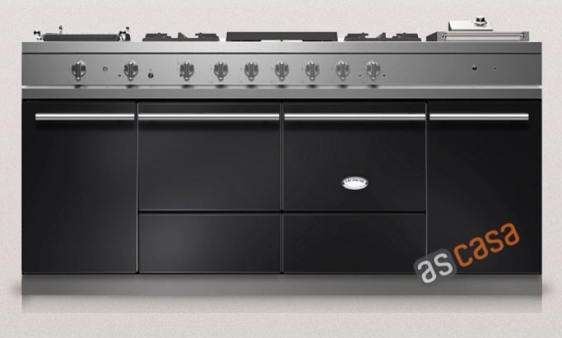 Lacanche Cluny 1800 Modern, cooking station, 180.5 cm, color black, with 5 year guarantee!