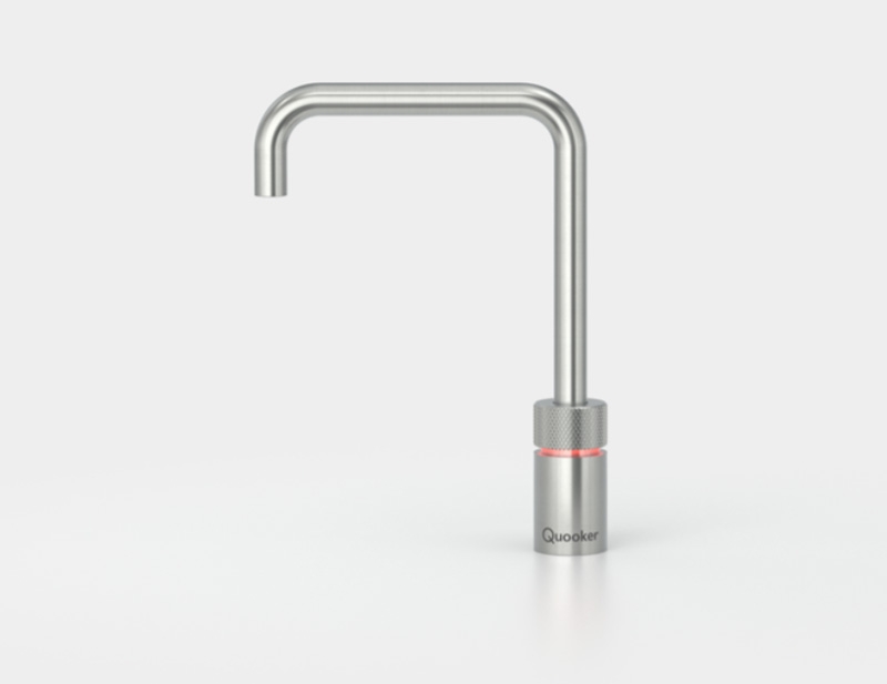 Quooker Nordic Square single tap, COMBI and Cube *incl. FILTER*, solid stainless steel, 7 YEAR WARRANTY, 22NSRVSCUBE