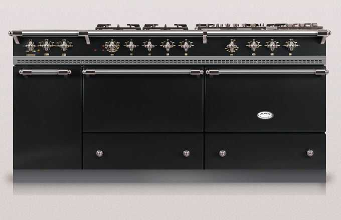 Lacanche Sully 1800-G Classic, cooking station, 180.5 cm, color noir, with 5 year guarantee!