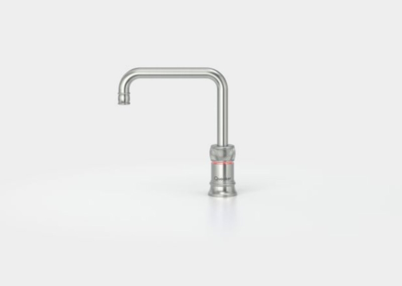 Quooker Classic Nordic Square single tap, COMBI and Cube *incl. FILTER*, stainless steel, 7 YEAR WARRANTY, 22CNSRVSCUBE