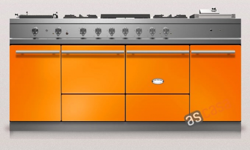 Lacanche Cluny 1800 Modern, cooking station, 180.5 cm, color tangerine, with 5 year guarantee!