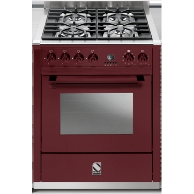 Terasest Ascot 70, pliit, 70 cm, Combisteam, värvus Burgundia punane, A7S-4BR, garantiiga 5 aastat!