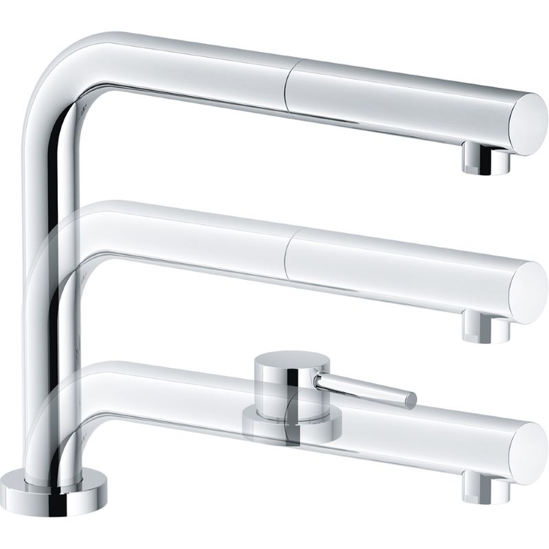 Franke Active Window pull spout single lever mixer, high pressure, chrome, 115.0486.978, 10349