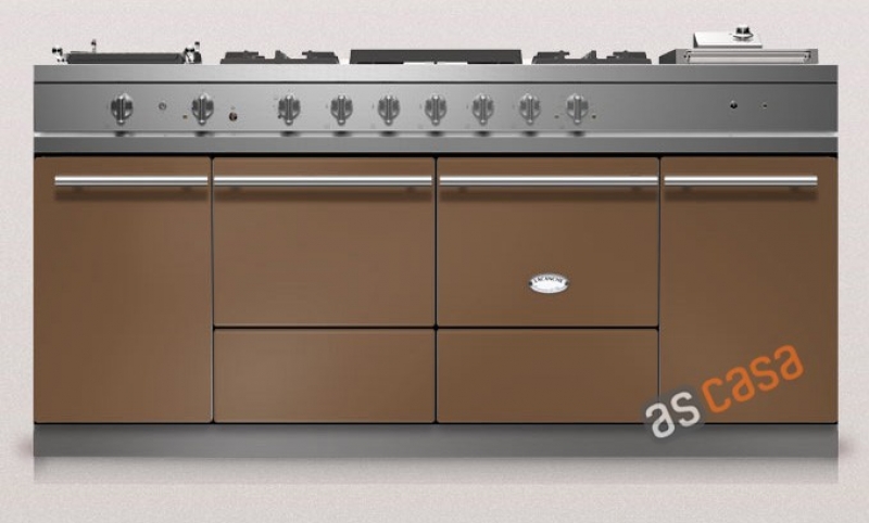 Lacanche Cluny 1800 Modern, cooking station, 180.5 cm, color chestnut brown, with 5 year guarantee!