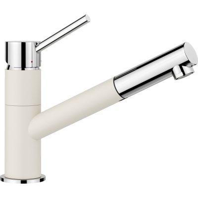 Blanco Kano-S low pressure pull spout, color soft white/chrome, 527655