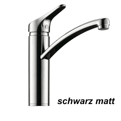 Linea Fuoco 1, matt black, low pressure, 5011327