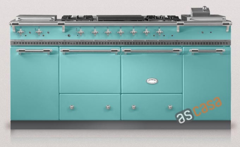 Lacanche Cluny 1800 Classic, cooking station, 180.5 cm, color coral blue, with 5 year guarantee!