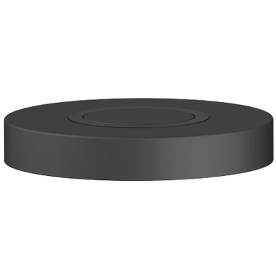 Dornbracht Air Switch control button for garbage shredder, round, matt black, 10713970-33