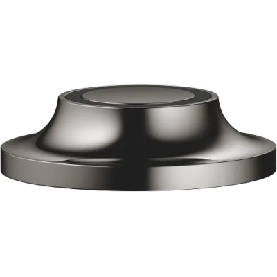 Dornbracht Vaia Air Switch control button for garbage shredder, round, dark chrome, 10713809-19