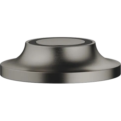 Dornbracht Vaia Air Switch control button for garbage shredder, round, dark platinum brushed, 10713809-99