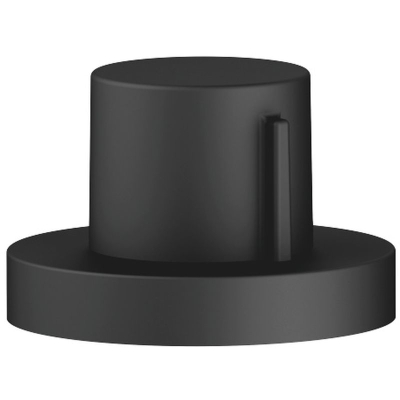 Dornbracht eccentric actuation with round rosette, with rotary knob, matt black, 10710970-33