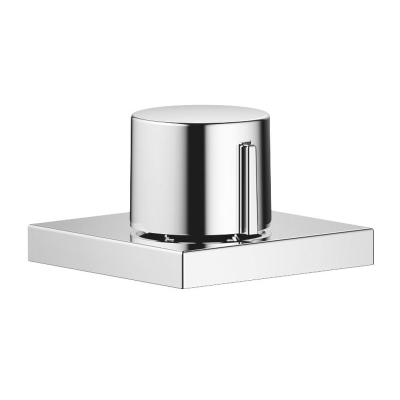 Dornbracht eccentric actuation with square rosette, with rotary knob, chrome, 10711970-00