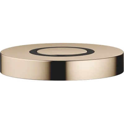 Dornbracht Air Switch control button for garbage shredder, round, champagne (22kt gold), 10713970-47