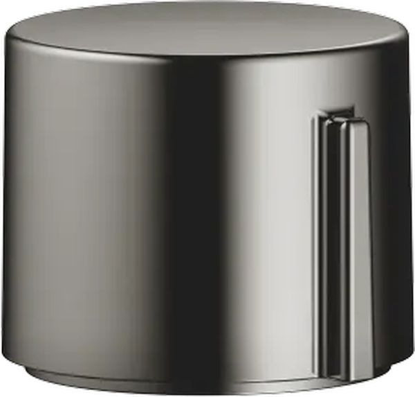 Dornbracht eccentric actuation without rosette, with rotary knob, dark chrome, 10712970-19