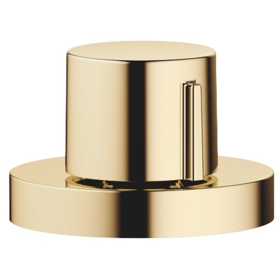 Dornbracht eccentric actuation with round rosette, with rotary knob, brass, 10710970-09