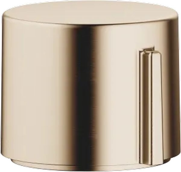 Dornbracht eccentric actuation without rosette, with rotary knob, brushed champagne (22kt gold), 10712970-46